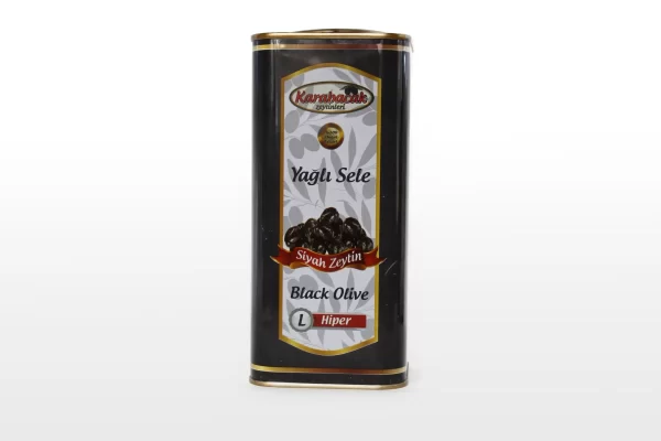 Karabacak Hiper Yağlı Sele Zeytin 1 KG Teneke Kutu