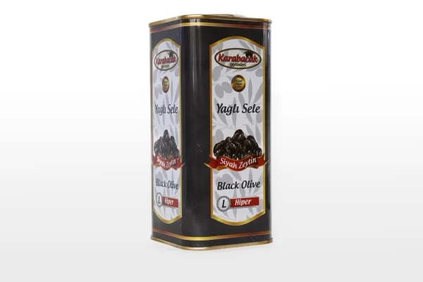 Karabacak Hiper Yağlı Sele Zeytin 1 KG Teneke Kutu