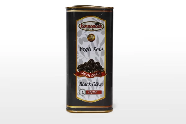 Karabacak Hiper Yağlı Sele Zeytin 1 KG Teneke Kutu
