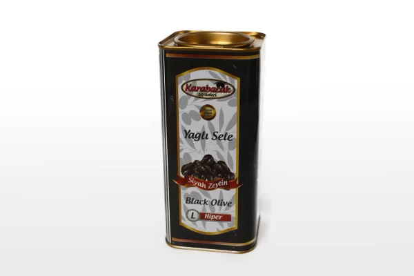 Karabacak Hiper Yağlı Sele Zeytin 1 KG Teneke Kutu