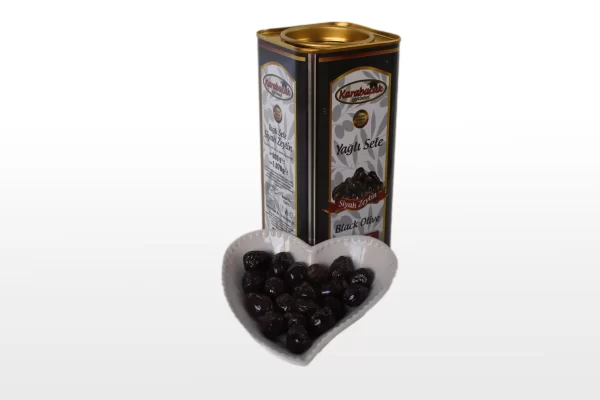 Karabacak Hiper Yağlı Sele Zeytin 1 KG Teneke Kutu