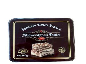 Abdurrahman Tatlıcı Kakaolu Tahin Helvası 300Gr Teneke Kutu