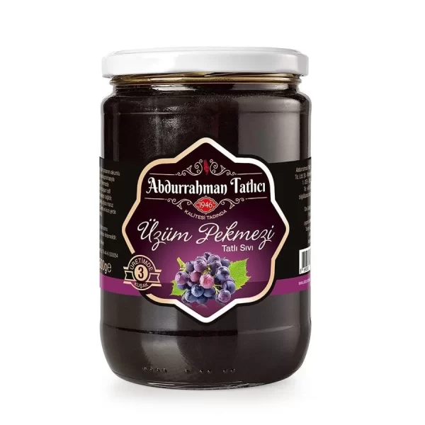Abdurrahman Tatlıcı Üzüm Pekmezi Cam Kavanoz 800 Gr