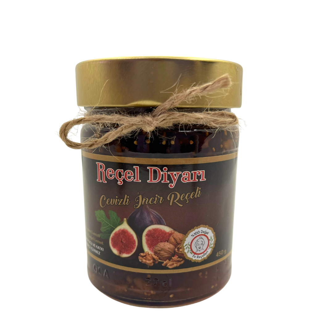 reçel diyarı çevizli kuru incir reçeli 450g