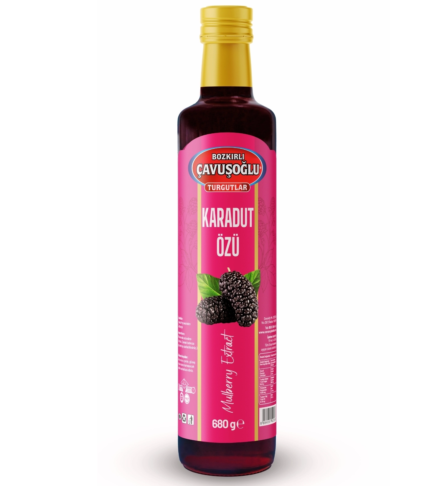Bozkırlı Çavuşoğlu Karadut Özü 680g