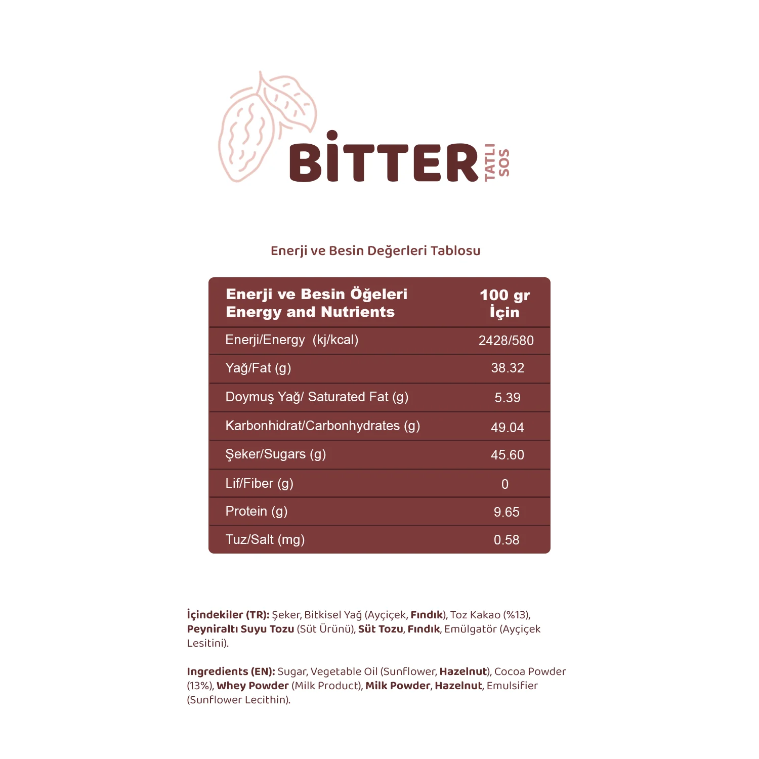 Melwiss Chocolate Bitter Sos 330g - Görsel 3