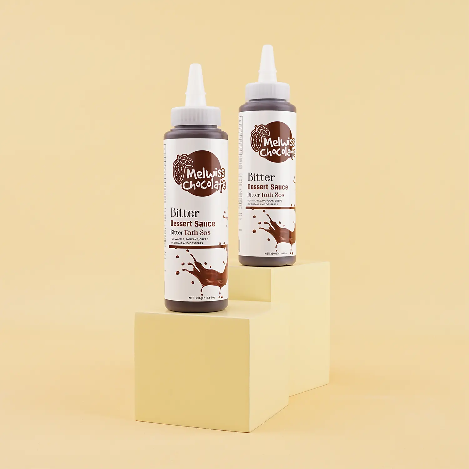 Melwiss Chocolate Bitter Sos 330g - Görsel 4