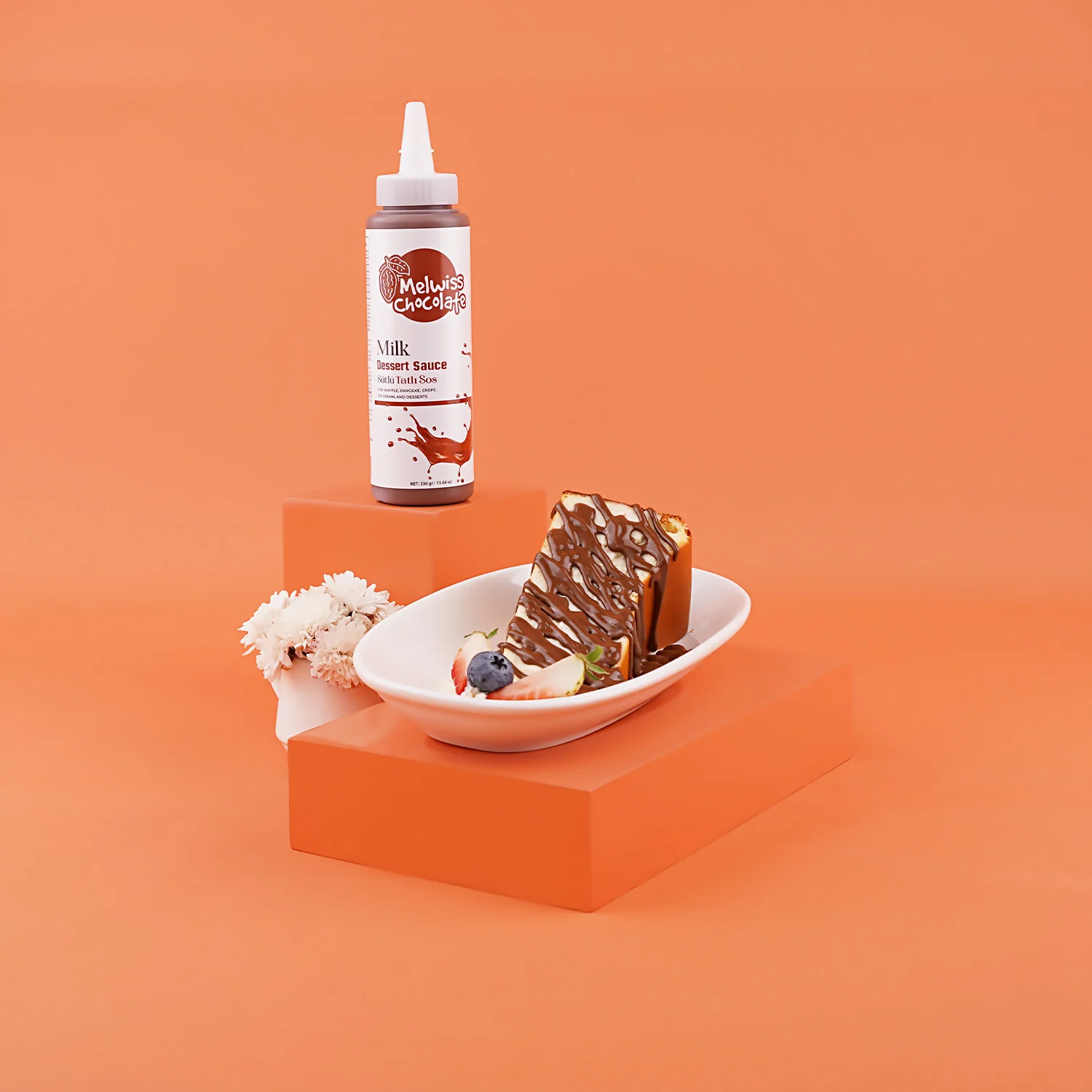Melwiss Chocolate Sütlü Tatlı Sos 330g - Görsel 2
