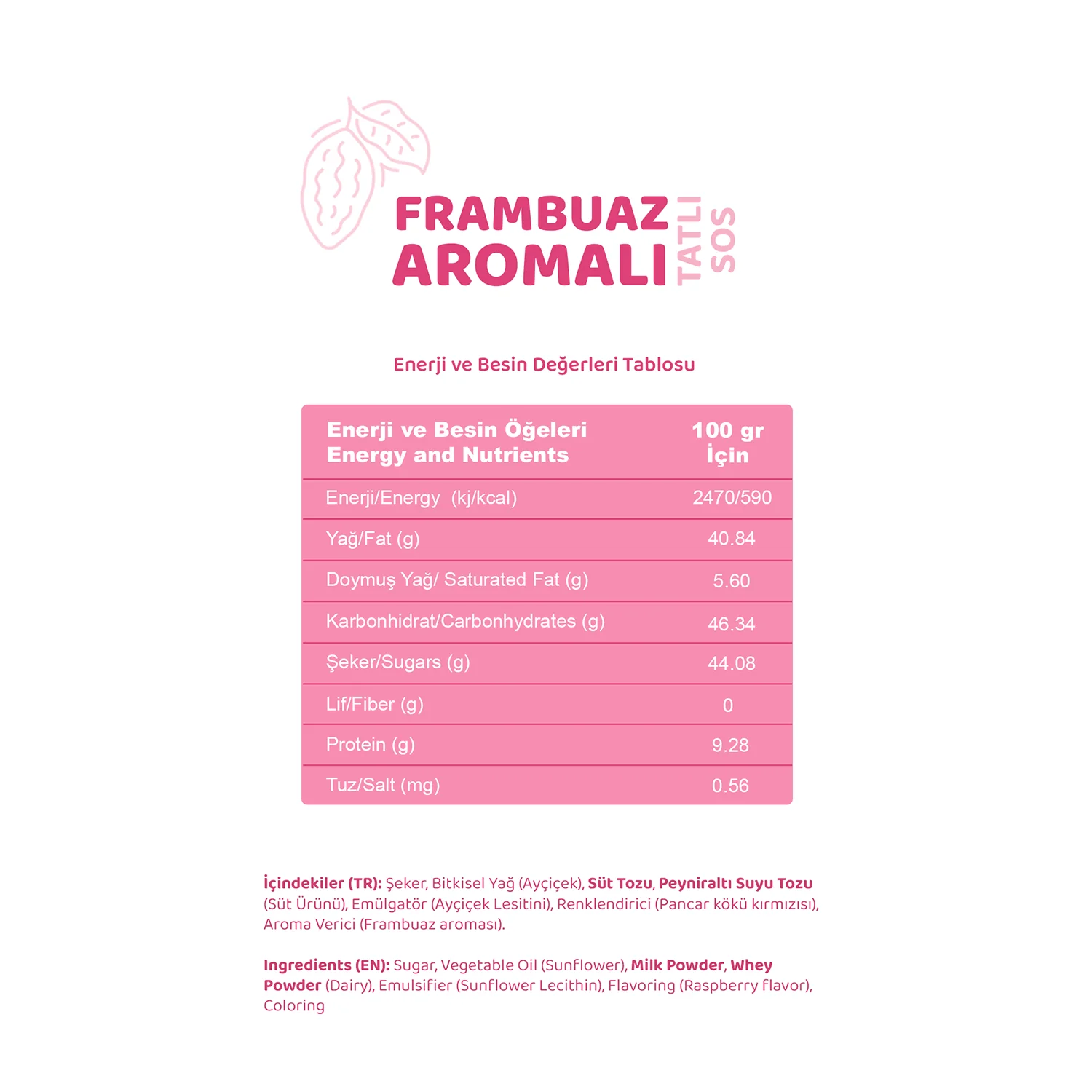 Melwiss Frambuaz Aromalı Tatlı Sos 330g - Görsel 5